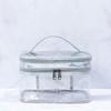 Portable Clear Makeup Bag 2 Layers Zipper Cosmetics Bags Travel Storage Pouch