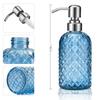 450ml Stainless Steel Glass Soap Bottle Bathroom Soap Dispenser Refillable Liquid Glass Shower Gel Bottle Liquid Soap Dispenser
