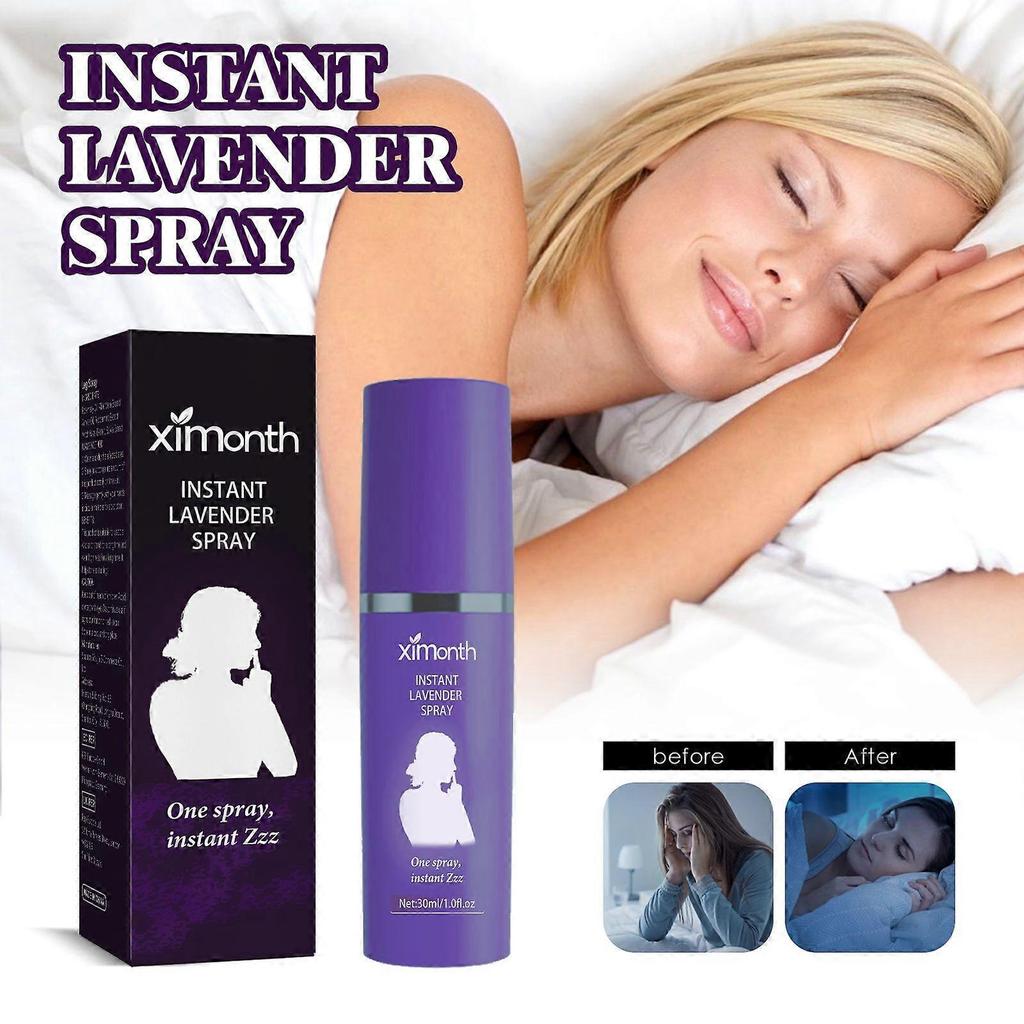 Ximonth Lavendel Schlaf-Spray Lindert Körperermüdung, Schützt den Schlaf und hilft beim Entspannen und Einschlafen