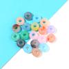50Pcs Round Acrylic Beads Donut Shape Beads Imitation Jade Stone Loose Bead For Necklace Bracelet Charms Jewelry Making Supplies