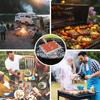Leeseph Stainless Steel Hotdog Grill Roller, Sausage Roller Rack Barbecue Tools, Gathering Party Barbecue Camping Accessories