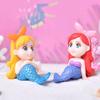 Fairy Doll Vivid Multi-Functional Environmental Friendly Mermaid Princess Miniature Figurines for Office