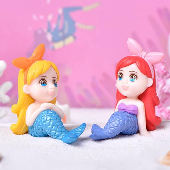 Fairy Doll Vivid Multi-Functional Environmental Friendly Mermaid Princess Miniature Figurines for Office