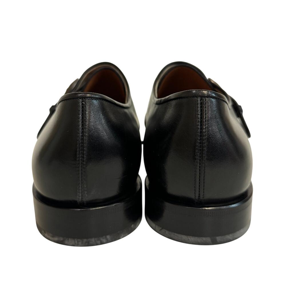 Salvatore Ferragamo Round toe Calfskin monkstrap shoes Other shoes black Calfskin Used