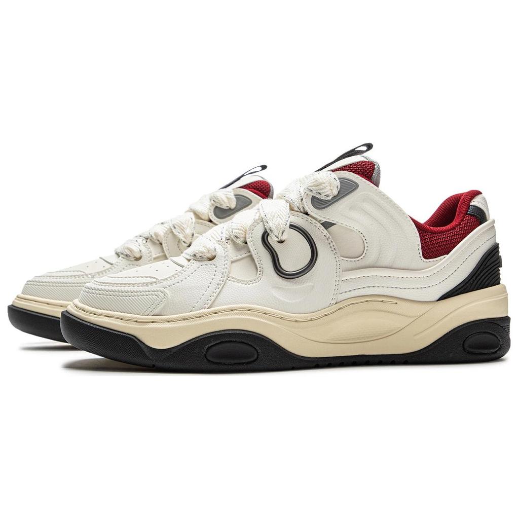 Li Ning Campaign 3 Slip Resistant Cushioning Abrasion Resistant Height Increasing Low top Skateboard Shoes Men's AGCV081-1