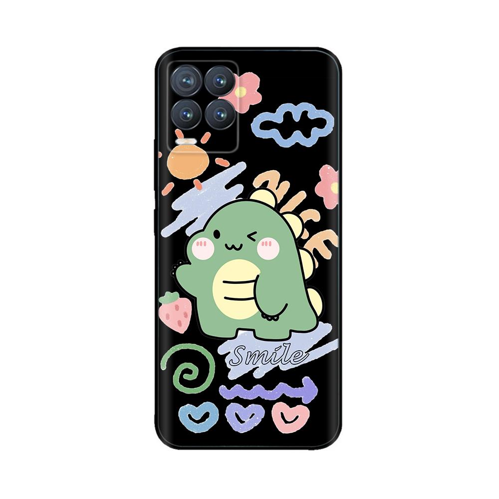 For Realme 8 Case Cute Animal Soft Liquid Silicone Cover For Realme 8 Pro 8i Realme8 4G RMX3085 Full Protection Durable Cases