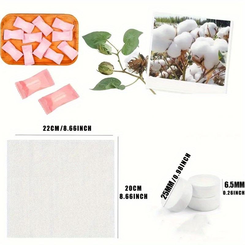 50pcs Disposable Compressed Towels  Portable Disposable Absorbent Towels  Suitable For Outdoor Travel And Camping