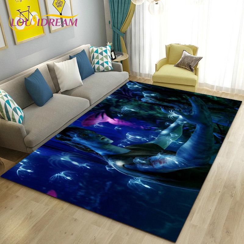 Tappeto Stampato HD del Film Avatar Grande, Tappeto per Soggiorno Camera da Letto Divano Zerbino Decorazione, Tappetino Antiscivolo per Giochi Bambini