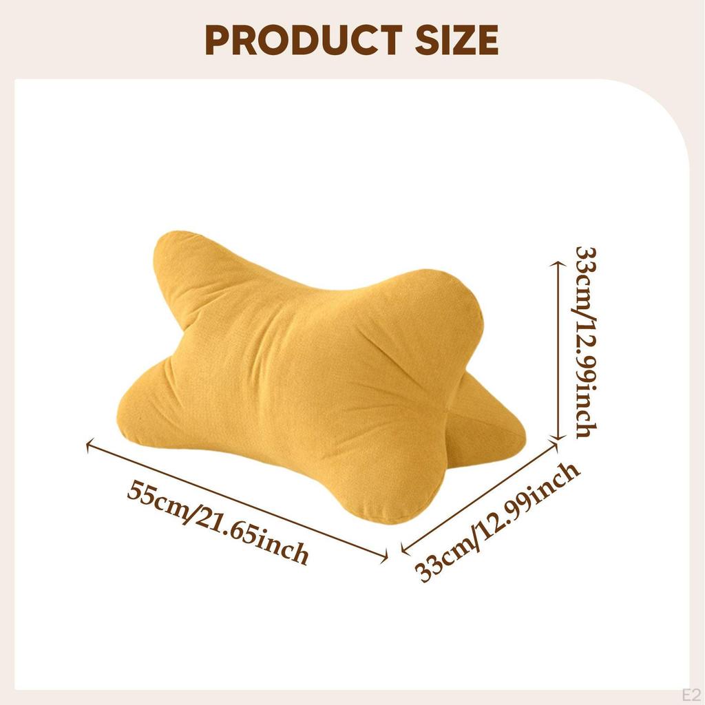 Back Support Pillow Cushion Ergonomic Comfortable Compact Backrest Neck for