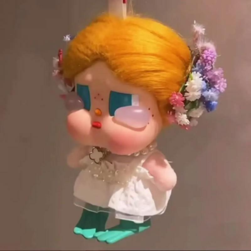 15cm BJD Doll Outfit Set Floral Hairpin Skirt Necklace Crybaby Dolls Tea Rose Vacation Style