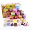 Slime Made by Combining Different Sweet Educational Arts and Pop Cube Slime Kit Materials; Scent; Squishy, DIY, Toy, Crafts; (10-pack)