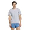 Adidas Men's Adizero HE TE Running Short Sleeve T-Shirt, IE388, Halo Silver (KB1544), Size M
