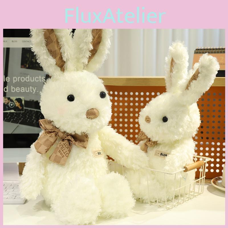 Bow Adorable Tie Cartoon Rabbit Plush Doll Children Toy For Gift Birthday