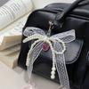 Lovely Strawberry Bowknot Phone Strap Charm Pendant with Star Accents Sturdy Handbag Adornment Craft Supplies for Girls