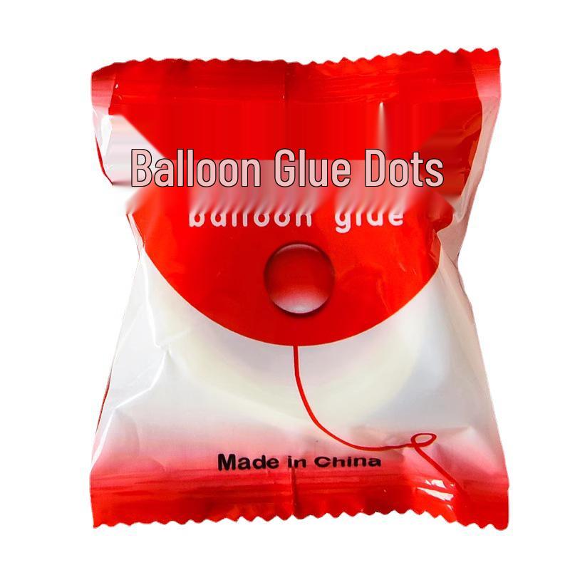 Super Sticky Double-Sided Balloon Glue Dots - Transparent Party Decoration, 100 Dots/Roll