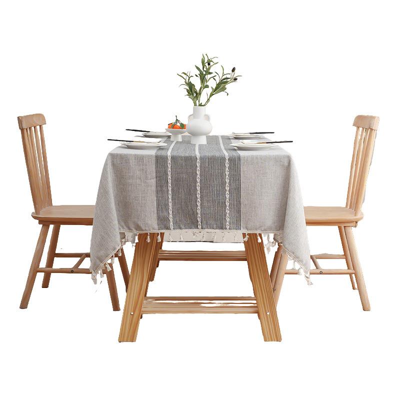 Waterproof And Oil-Proof Cotton And Linen Fabric Rectangular Tablecloth Coffee Table Pad Book Tablecloth Modern Simple Tablecloth