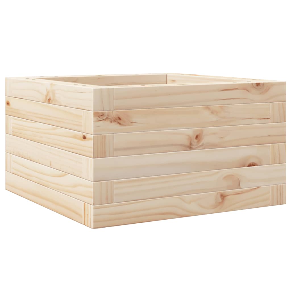 Plant Pot 40x40x23 cm Solid Pine Wood