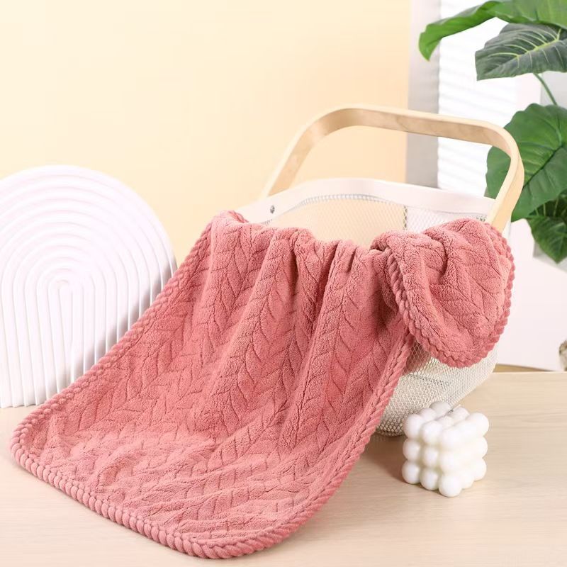Coral Fleece 80g Ultra Soft Absorbent Household Travel Absorbent Quick Drying Hair Thick Towel