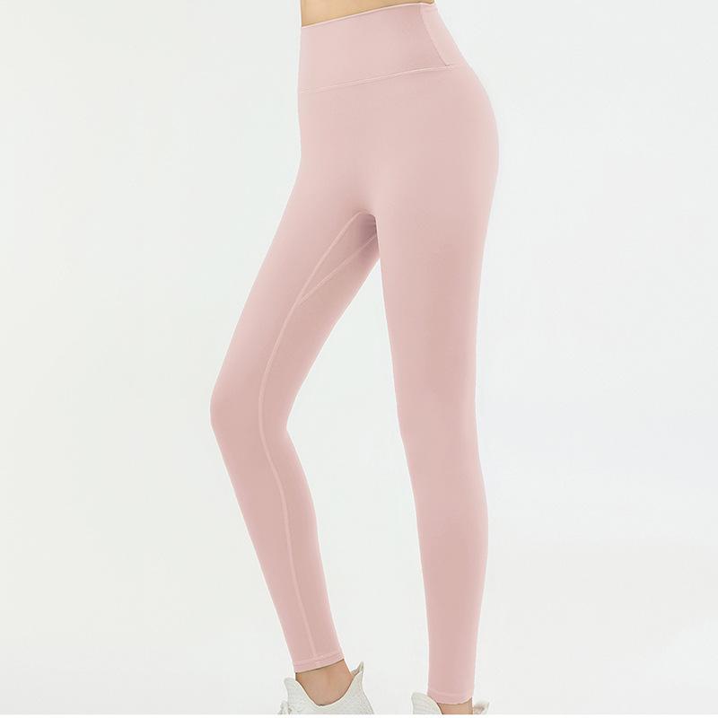 Lycra yoga pants women's high-end autumn and winter dopamine tight naked yoga clothes high waist hip lifting fitness leggings