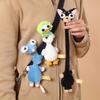 Evil Long Neck Dachshund Chihuahua Plush Toy Pendant Giraffe Chick Duck Doll Bag Charm