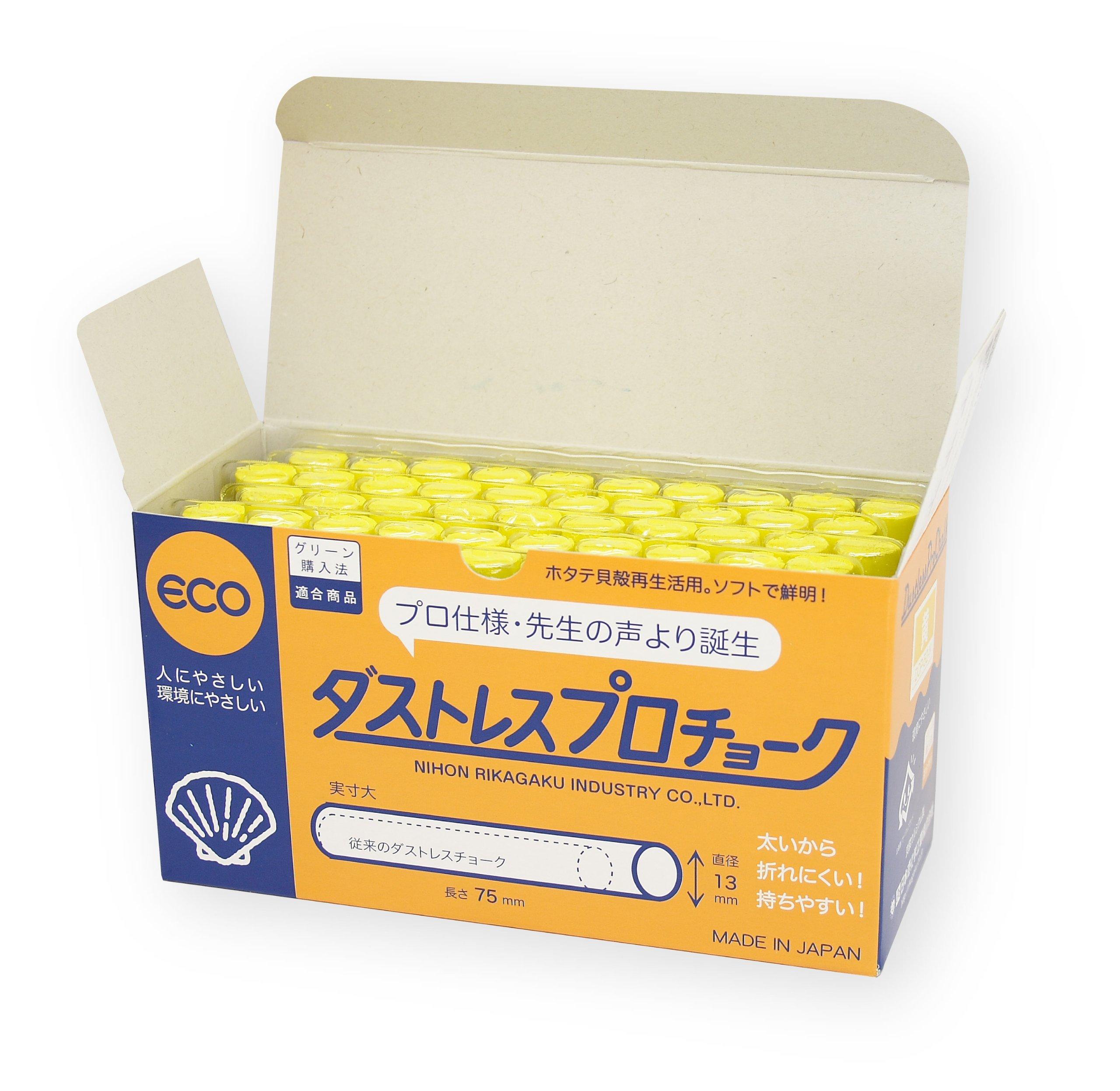 

Nihon Rikagaku Dustless Pro Chalk DCP-50-Y Yellow,