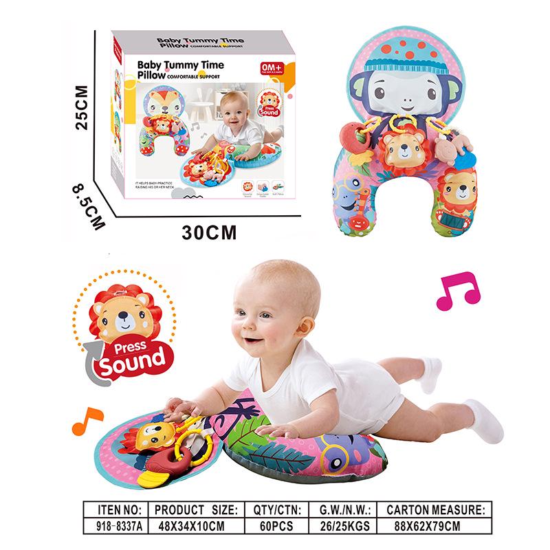 Cross-border Baby Tummy Time U-Shaped Pillow & Mat for Newborn Head Lifting Training