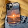 Sunset Silicone Soft Phone Case for iPhone 17 Air 16e Pro max 15 Pro 13 14 Plus 11 12 MagSafe Magnetic Coque