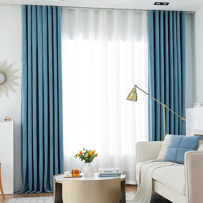 French Retro Light Luxury Australian Cashmere Full Blackout Curtains Fabric Heat Insulation Sun Protection Bedroom Living Room Curtains