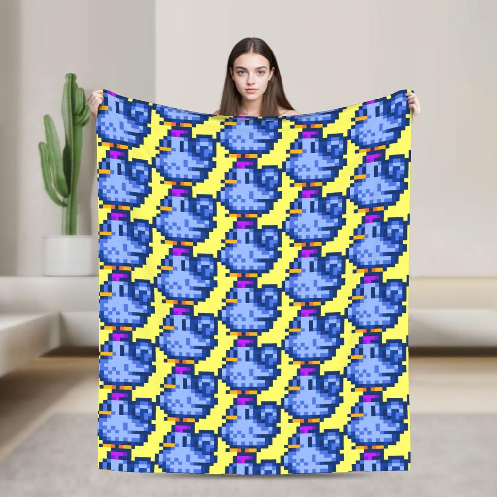 The best Stardew Valley farm-Flannel Blanket  Soft Durable Throw Blanket for Living Room Travel Pattern Bedspread Sofa Bed Cover