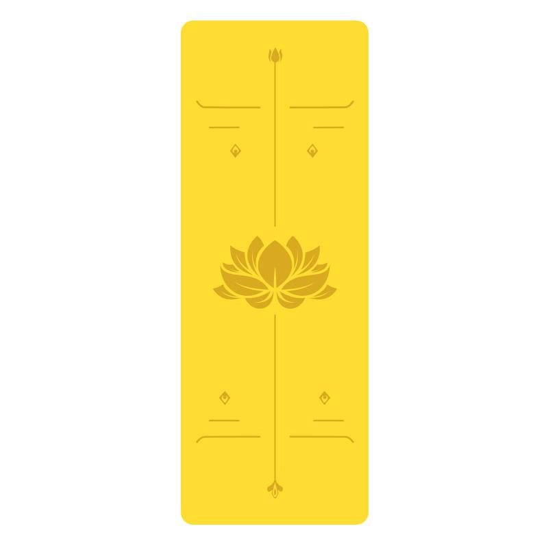5Mm Natural Rubber PU Yoga Mat Thickened Non-slip Professional Position Line Yoga Mat