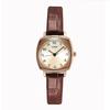 Cic Retro Square Compact Dial Simple Fashion Belt Student Quartz Watch