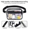 Transparent Chest Bag Crossbody Purse Belt Bag for Sports, Travel, Beach, Event