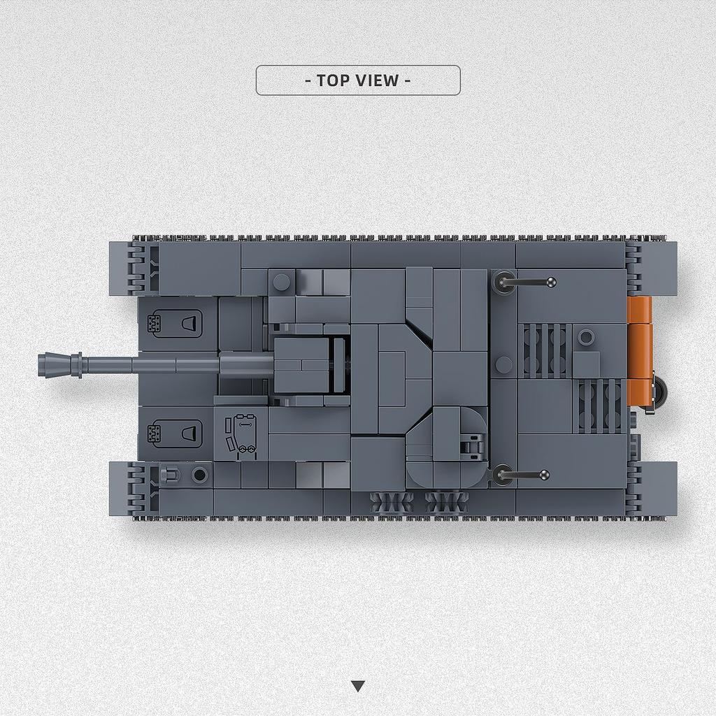 World War 2 WW2 Army Military Soldiers Sturmgeschutz IV Armored Vehicles Tank Scale Model Building Block Set Block Bricks Toys  Playsets For Children