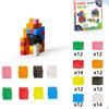 Non-Toxic Stacking Blocks Math Educational Toys For Child Montessori Magic Block Puzzle Toy Spatial Logical Thinking Training Game Rainbo