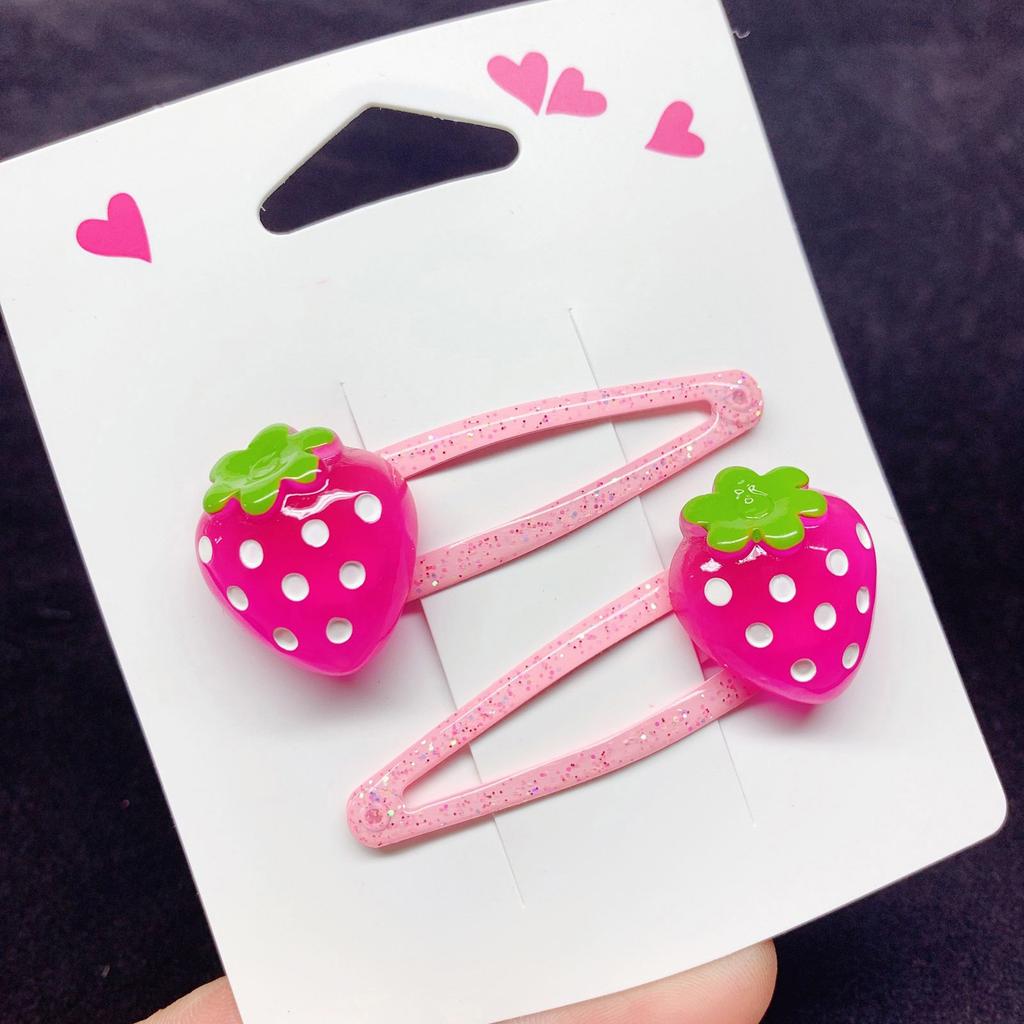 1pair Glitter Hair Clips Cartoon Pattern Hair Barrettes Children Hairpin Hair Accessories for Kids Birthday Party