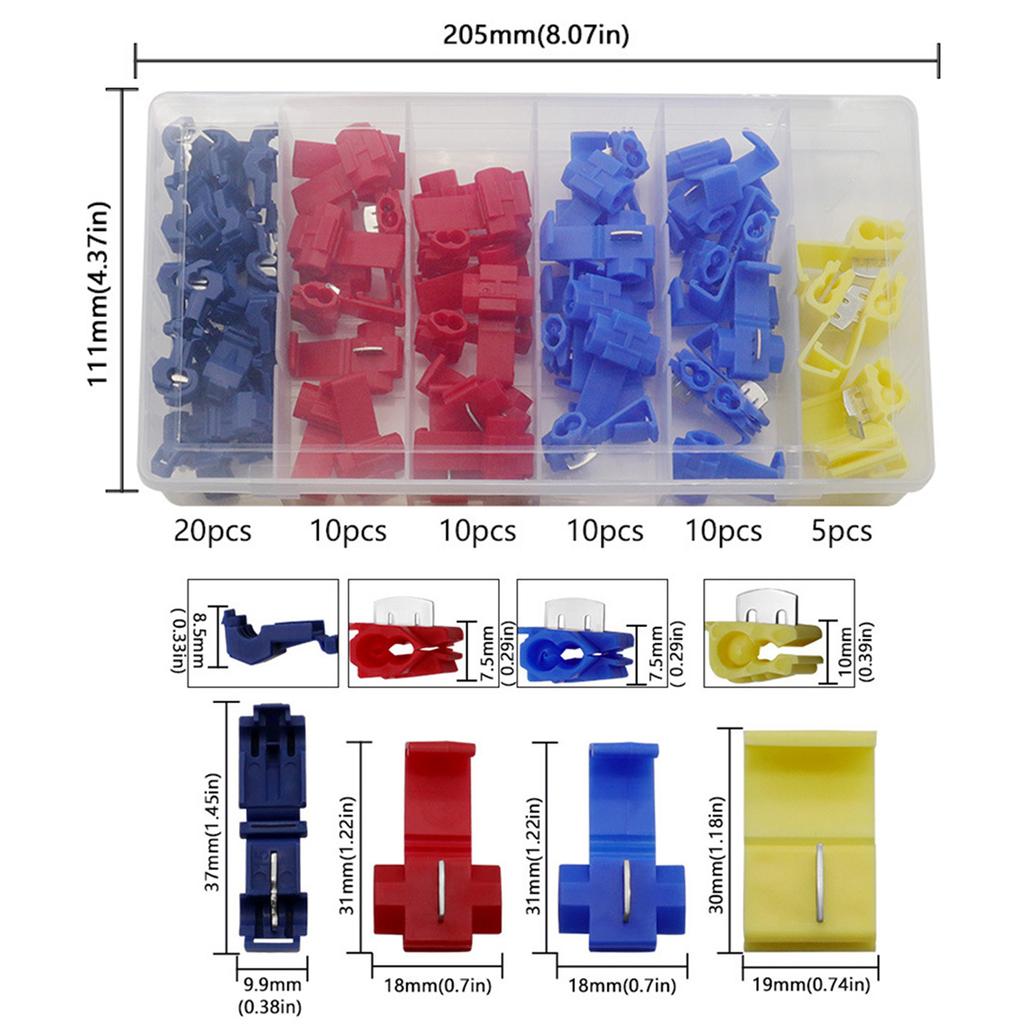 Hassle Free Wire Joining Solution Efficient Wire Crimping Set 65pcs/set Quick Wire Connectors Versatile Wire Joining Kit