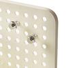Pegboard Desktop Organizer Simple Multifunctional Plastic Storage Rack with Drawers for Stationery Headbands Cream