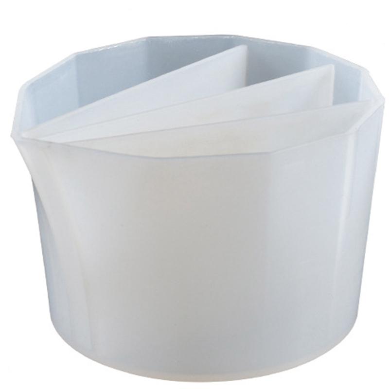 Für geteilte Tasse Silikon Epoxid Mischung für Farbgießbecher DIY Harzwerkzeug Epoxidharz Acrylfarbe Harzform Schmuckherstellungswerkzeug