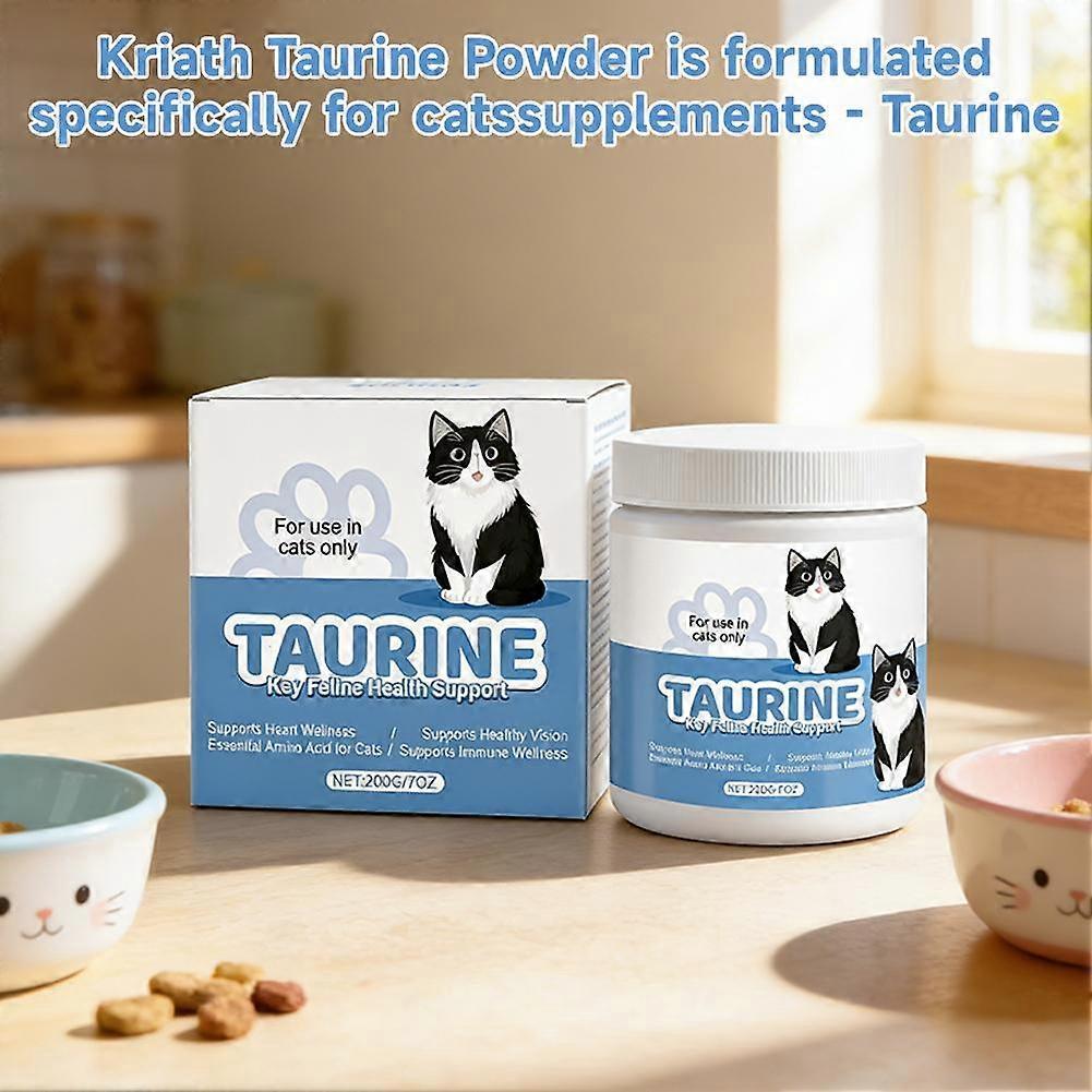 Taurine Powder for Cats Gentle Formula Supports Heart, Vision Overall Health Daily Care Supplement