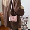 Vintage Rhombus Underarm Bag Daily Commuter Small Satchel