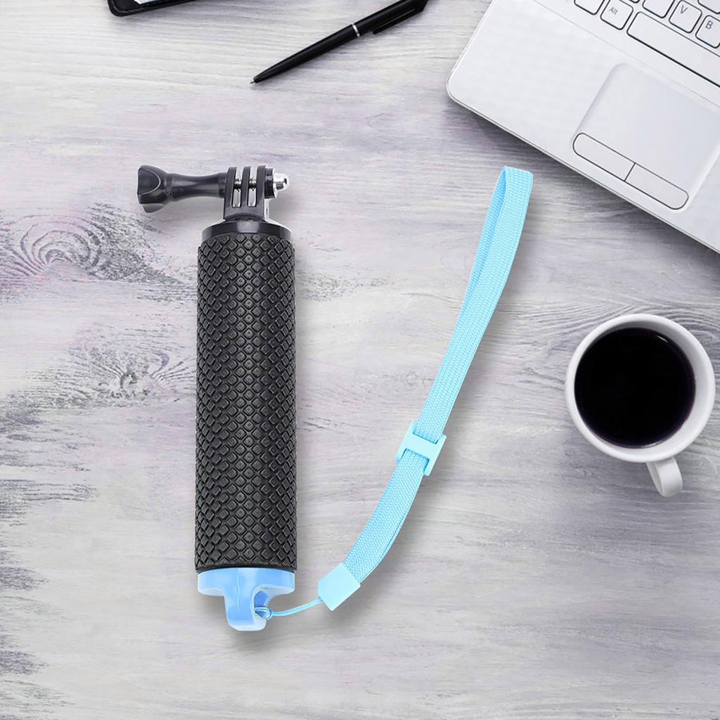 Anti Slip Floating Bobber Stick Floaty Hand Grip Monopod for Gopro SJCAM Xiaomi Yi(Blue)