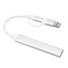 USB C Hub Víceportový adaptér Typ C a USB na 4xUSB Hub pro notebook, klávesnici, myš, USB disk