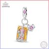 Hot 100 Copper Tarot Queen Shining Zircon Bead Charms 3mm Do It Yourself Holiday Exquisite Jewellery Gift Making