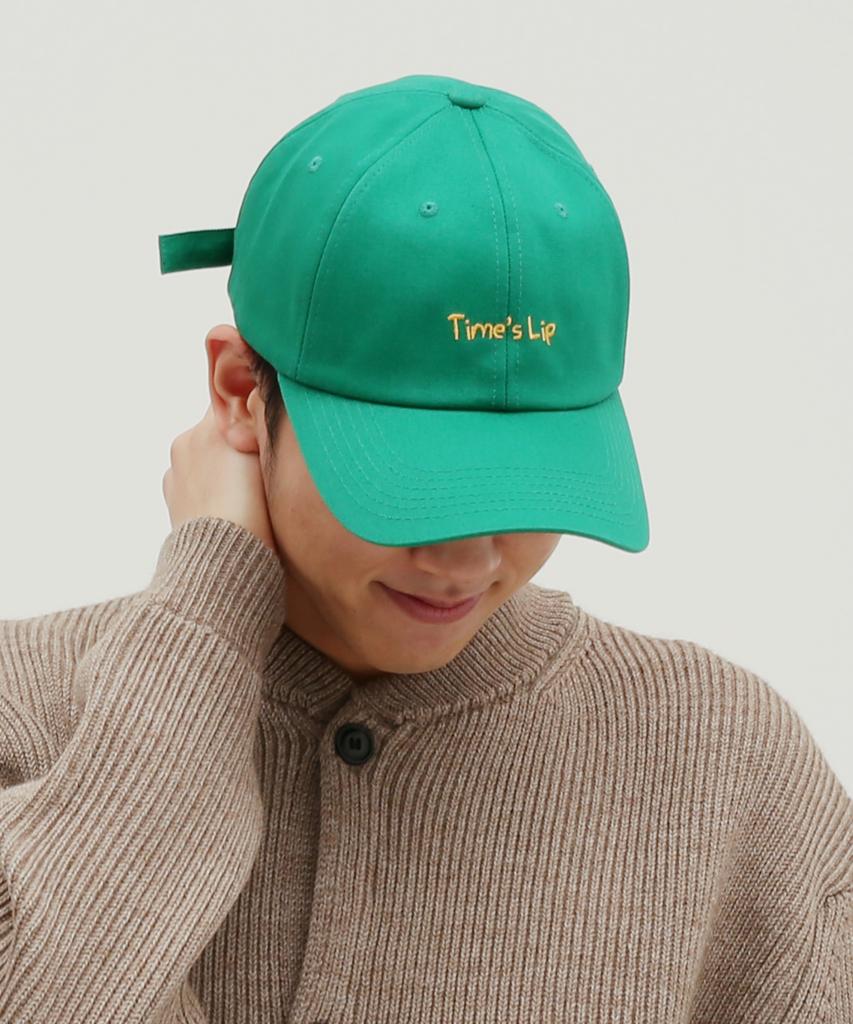 Taimseullib Cartoon Lettering Grass Green Ball Cap Tbc06907