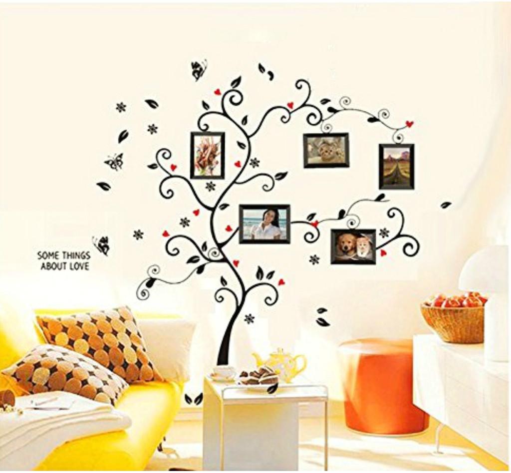 

Beautiful Frame Tree Wall Stickers Exquisite Vinyl Decor For Enchanting Home Atmosphere 40cmx60cm