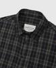 LEMAIN SECOND Retro Oversized Cotton Flannel Pocket Check Shirt [Green]