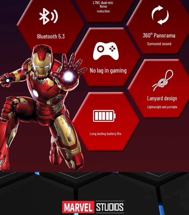 Marvel 2025 Bluetooth Ohrclip: Bequeme Gaming-Ohrhörer mit geringer Latenz