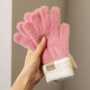 Thickened Winter Gloves Windproof Knitted Gloves Fashion Warm Gloves  Women
