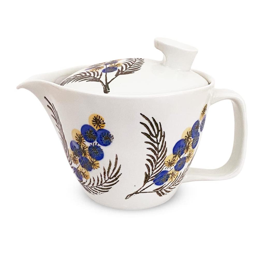 Kunzangama Teapot with 240ml for Hasami Made in Mimosa Design J-kitchens Strainer, Capacity, 1-2 People, Ware, Japan,