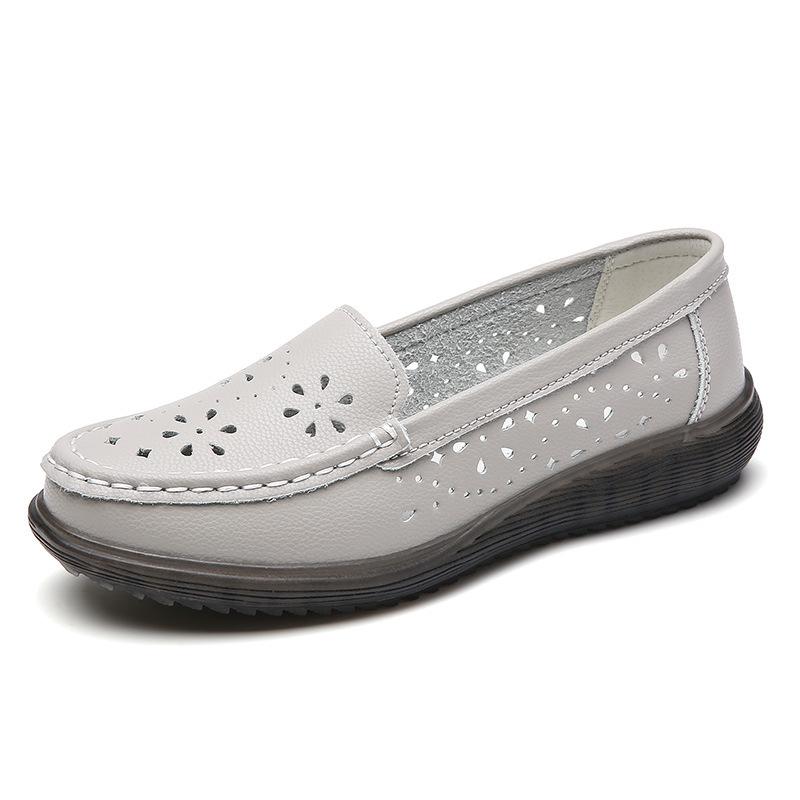 Spring Round Head One-pedal Soft-soled Shallow Mouth Fashionable Women's Style Flat Shoes Soft-soled Single Shoes